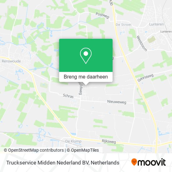 Truckservice Midden Nederland BV kaart