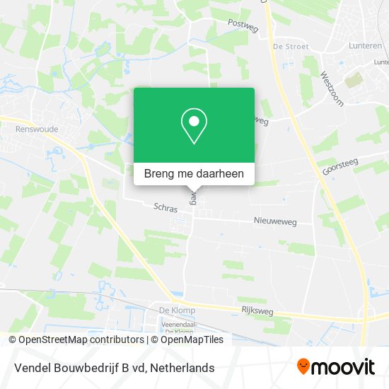 Vendel Bouwbedrijf B vd kaart