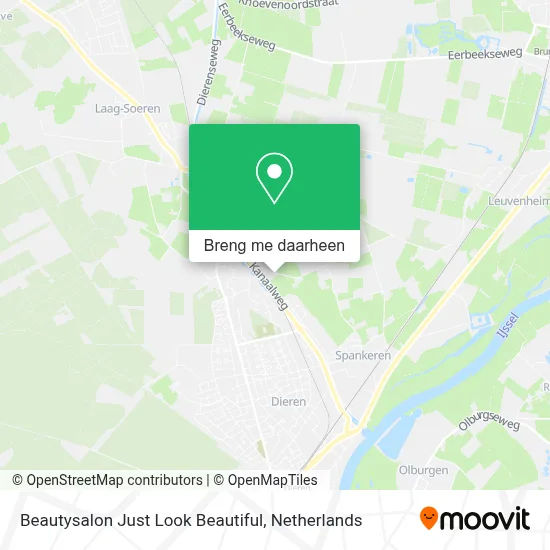 Beautysalon Just Look Beautiful kaart