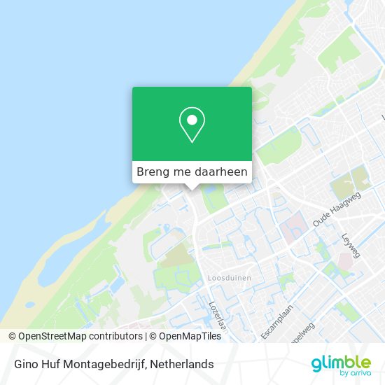 Gino Huf Montagebedrijf kaart