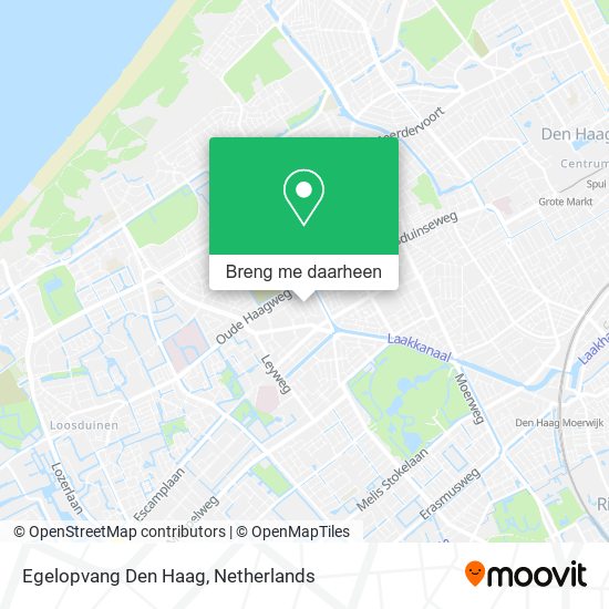 Egelopvang Den Haag kaart