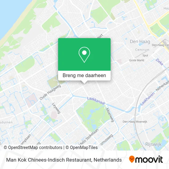 Man Kok Chinees-Indisch Restaurant kaart