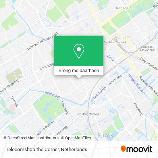 Telecomshop the Corner kaart