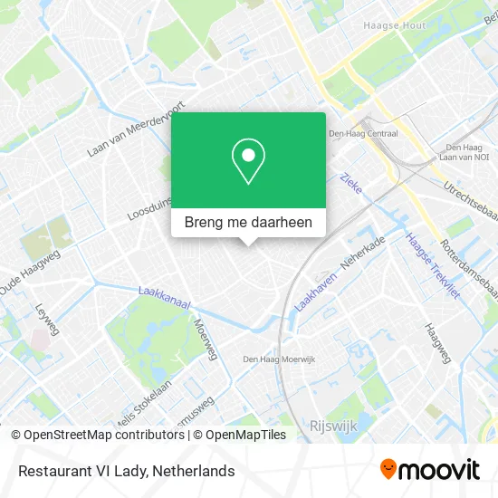 Restaurant VI Lady kaart