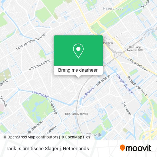 Tarik Islamitische Slagerij kaart