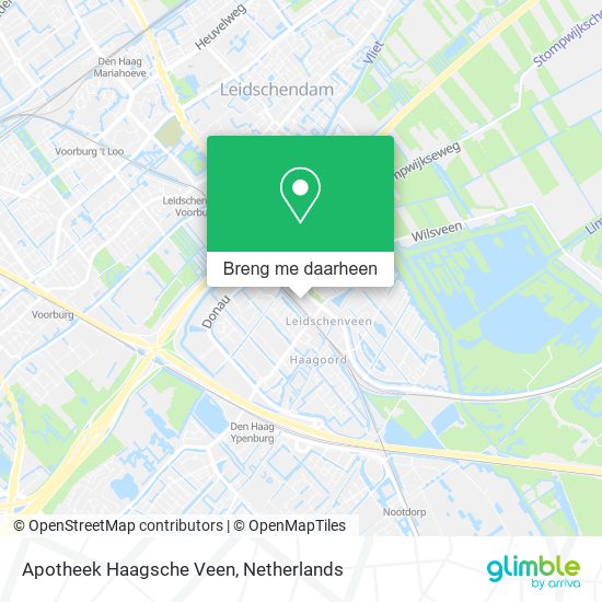 Apotheek Haagsche Veen kaart
