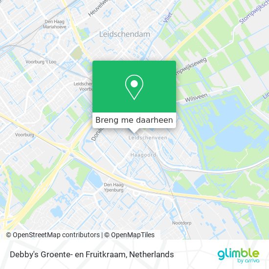 Debby's Groente- en Fruitkraam kaart