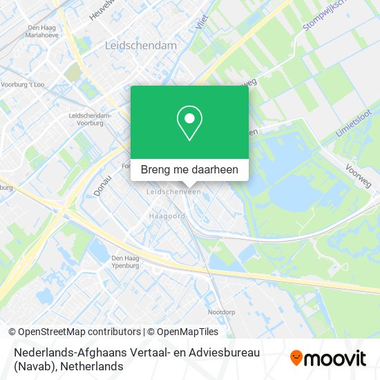 Nederlands-Afghaans Vertaal- en Adviesbureau (Navab) kaart