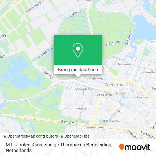 M.L. Joolen Kunstzinnige Therapie en Begeleiding kaart