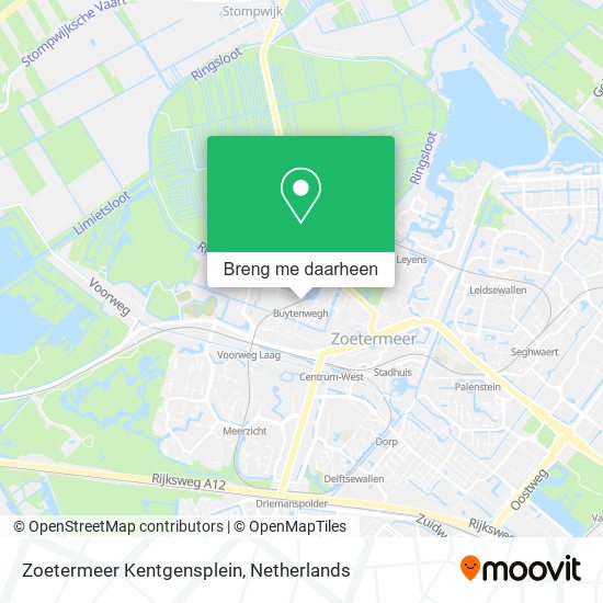 Zoetermeer Kentgensplein kaart