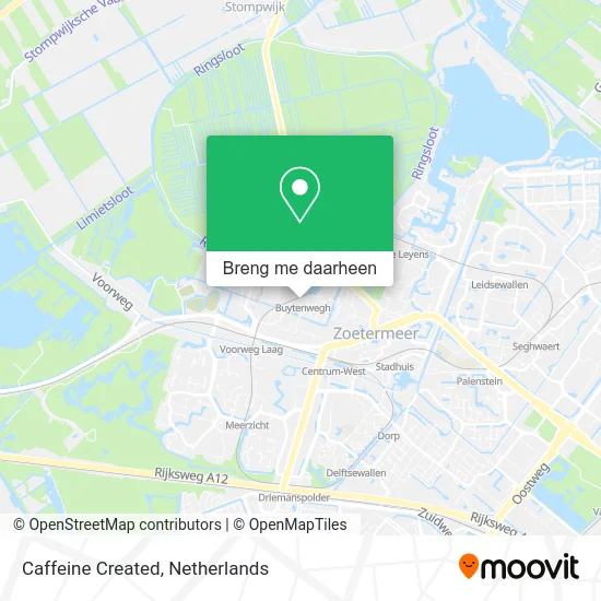 Caffeine Created kaart