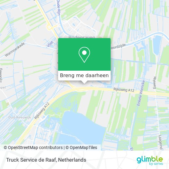 Truck Service de Raaf kaart