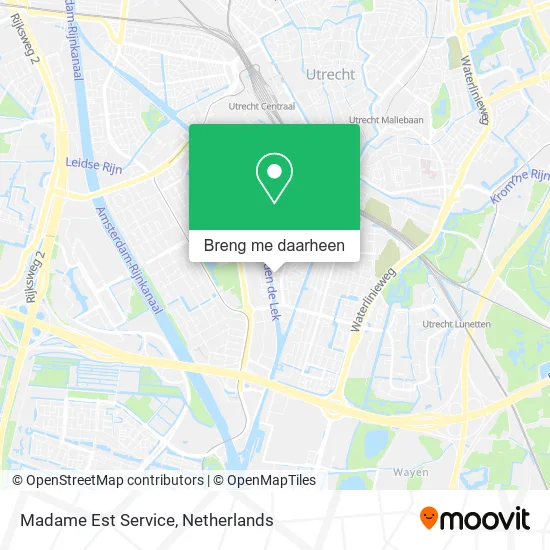 Madame Est Service kaart