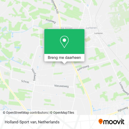 Holland-Sport van kaart