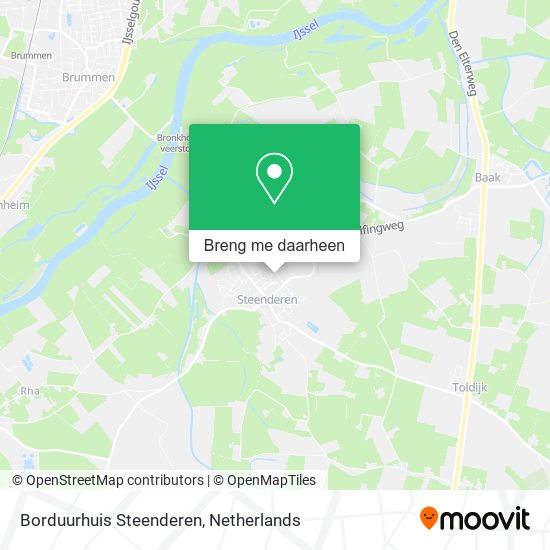 Borduurhuis Steenderen kaart