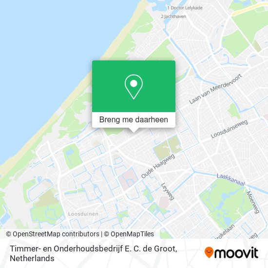 Timmer- en Onderhoudsbedrijf E. C. de Groot kaart