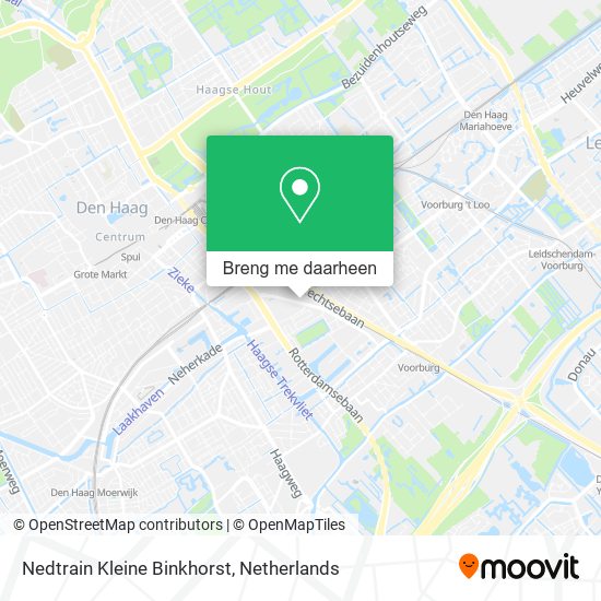 Nedtrain Kleine Binkhorst kaart