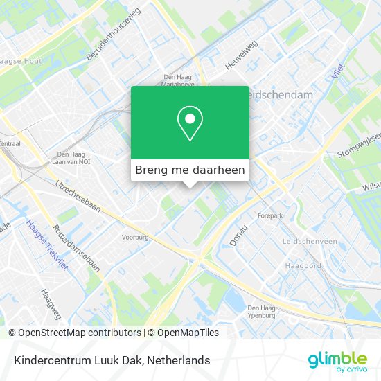 Kindercentrum Luuk Dak kaart