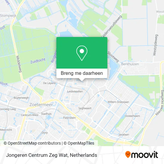 Jongeren Centrum Zeg Wat kaart