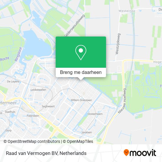 Raad van Vermogen BV kaart