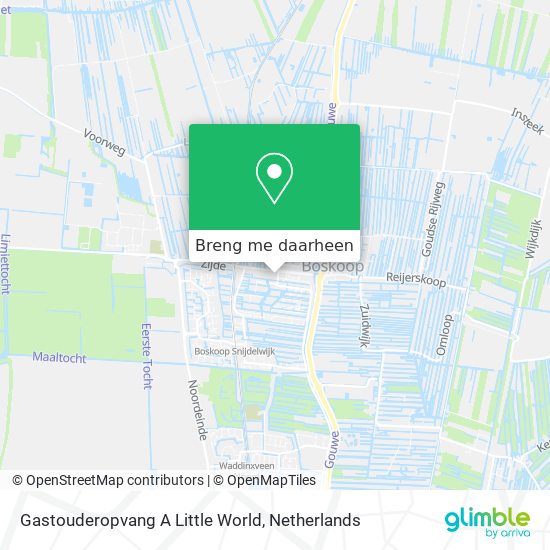 Gastouderopvang A Little World kaart