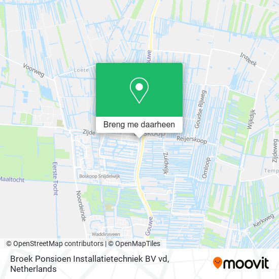 Broek Ponsioen Installatietechniek BV vd kaart