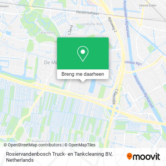 Rosiervandenbosch Truck- en Tankcleaning BV kaart