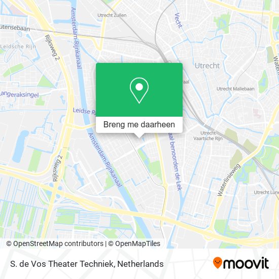 S. de Vos Theater Techniek kaart