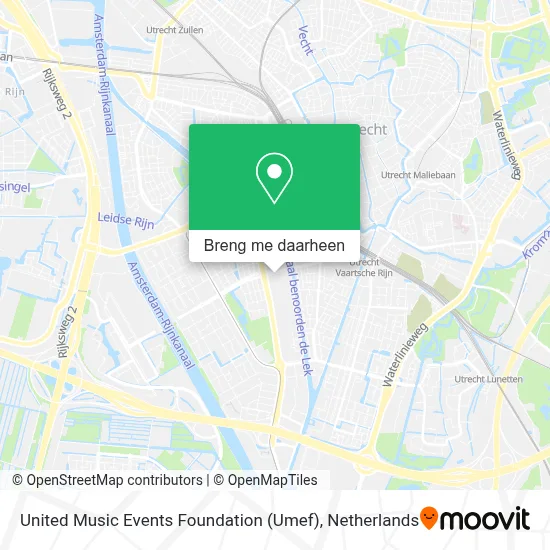 United Music Events Foundation (Umef) kaart