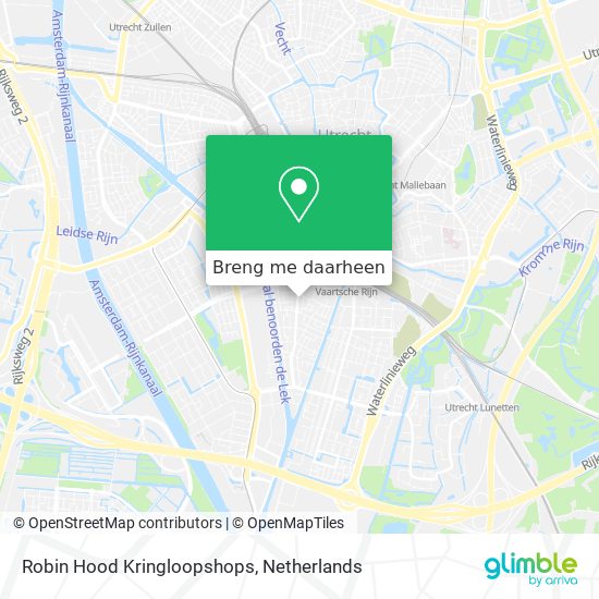 Robin Hood Kringloopshops kaart