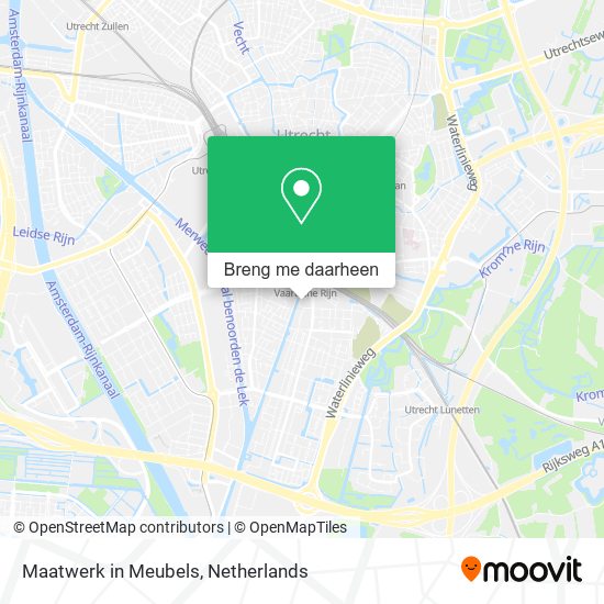 Maatwerk in Meubels kaart