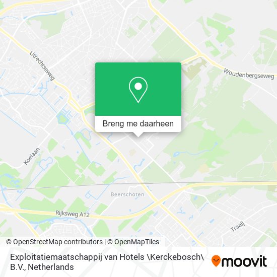 Exploitatiemaatschappij van Hotels \Kerckebosch\ B.V. kaart