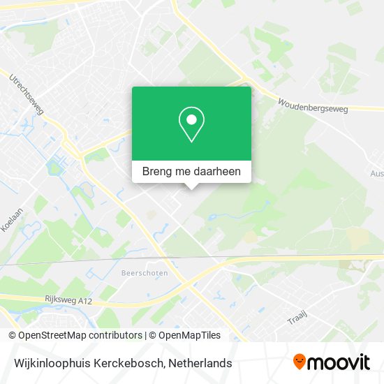 Wijkinloophuis Kerckebosch kaart