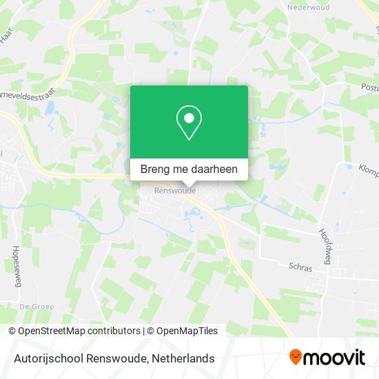 Autorijschool Renswoude kaart