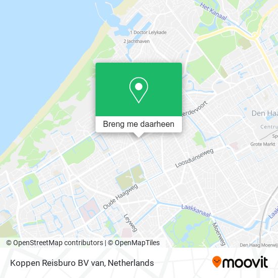 Koppen Reisburo BV van kaart