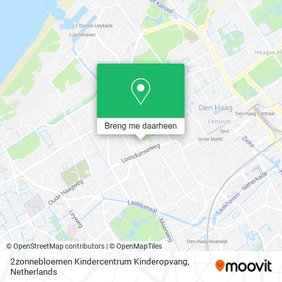 2zonnebloemen Kindercentrum Kinderopvang kaart