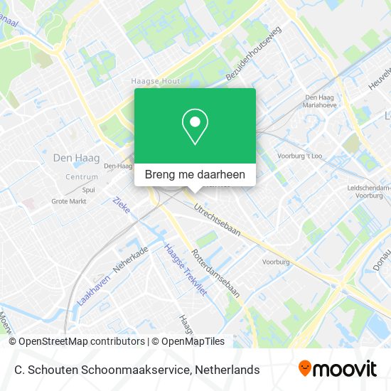 C. Schouten Schoonmaakservice kaart