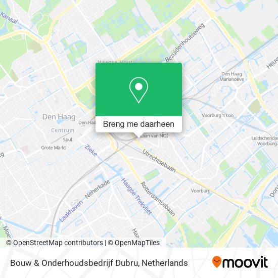 Bouw & Onderhoudsbedrijf Dubru kaart