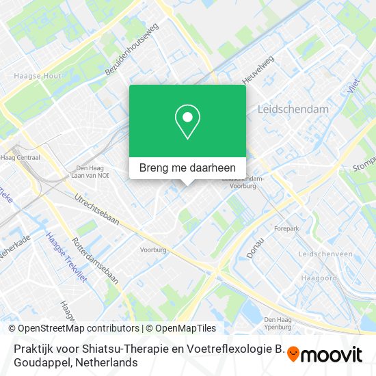Praktijk voor Shiatsu-Therapie en Voetreflexologie B. Goudappel kaart