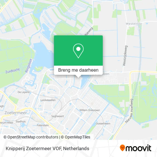 Knipperij Zoetermeer VOF kaart