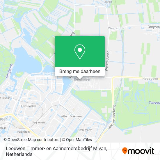 Leeuwen Timmer- en Aannemersbedrijf M van kaart