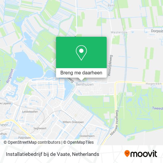 Installatiebedrijf bij de Vaate kaart