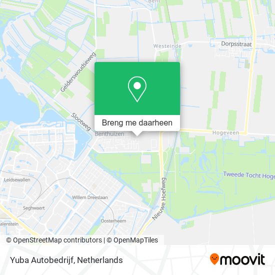 Yuba Autobedrijf kaart