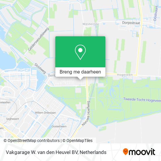 Vakgarage W. van den Heuvel BV kaart