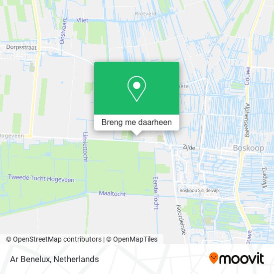 Ar Benelux kaart