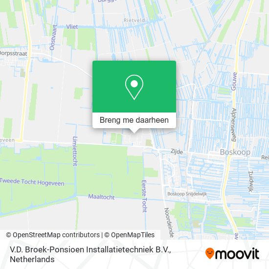 V.D. Broek-Ponsioen Installatietechniek B.V. kaart