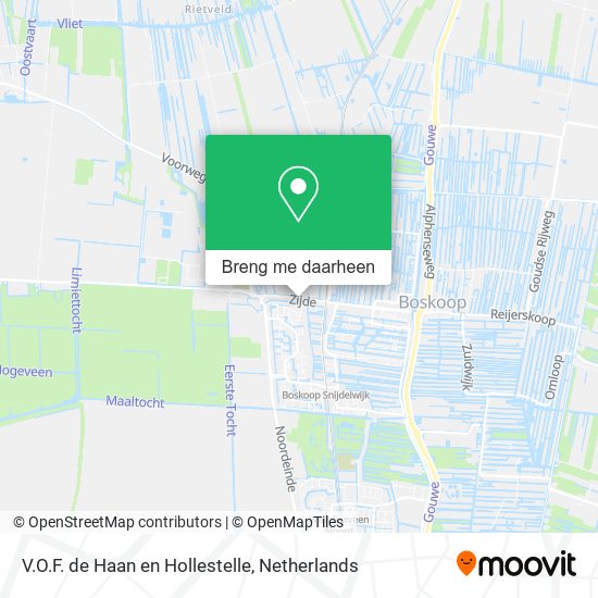 V.O.F. de Haan en Hollestelle kaart