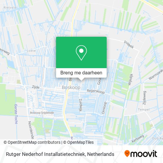 Rutger Nederhof Installatietechniek kaart