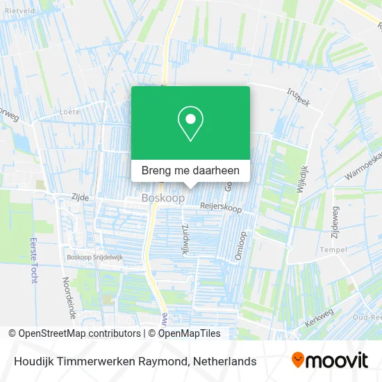 Houdijk Timmerwerken Raymond kaart