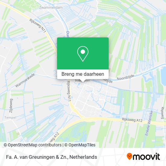 Fa. A. van Greuningen & Zn. kaart